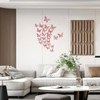 SAOROPEB 3D Butterfly Wall Decor 48 Pcs Blood Red Butterfly Decorations - Image 2
