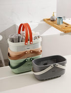 Shower Caddy Basket With Draining Holes, Portable Thickened Plastic Organizer - Image 7