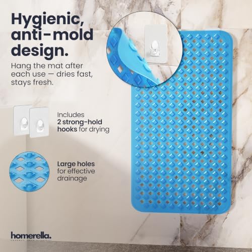 homerella Bathtub Mat Non Slip 28x16 Shower Mat Non Slip Anti Mold BPA Free - Image 4