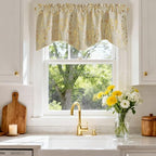 NICETOWN Blackout Light Beige Kitchen Valances Decor by NICETOWN