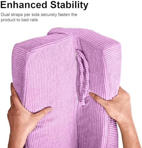 AEOCOO Bed Rail Bumpers for Toddlers, J-Shaped 2.3 Ft Kid Bed Bumper Purple - Image 6