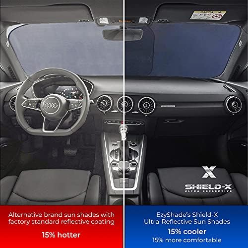EzyShade Car Windshield Sun Shade. See Vehicle Size-Chart. Medium Size - Image 3