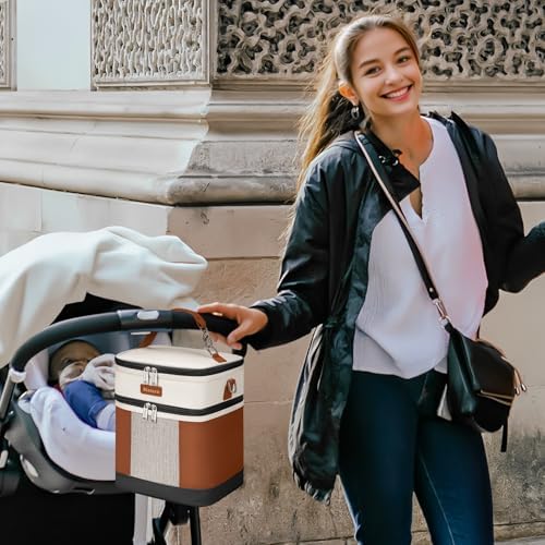 Mancro Breast milk Cooler Travel Bag Fits 6 Bottles Up to 9 Ounces - Image 2