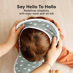 KeaBabies 8-Pack Bibs for Baby Girls, Boys Pullover Baby Bibs 6-36M - Image 4