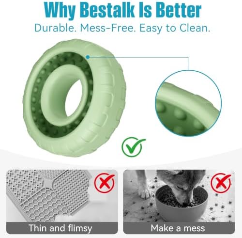 Dog Enrichment Lick Bowl, Bestalk Slow Feeder Lick Mat - Image 4