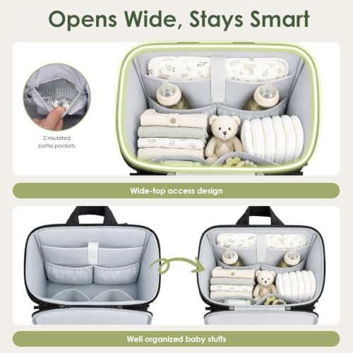 TOPEAST Diaper Bag Backpack, Large Travel Baby Bag - Image 4