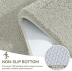 Polyester Bathroom Rug 24"x36" Light Gray, Non-Slip Soft Bath Mat - Image 6