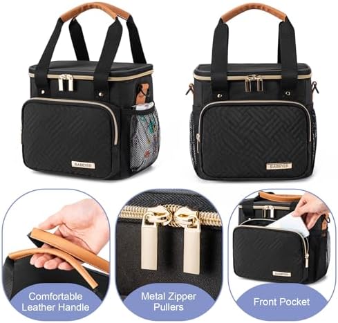 Breastmilk Cooler Bag with Ice Pack Fits 6 Baby Bottles up to 9 Ounce, Breast - Image 5