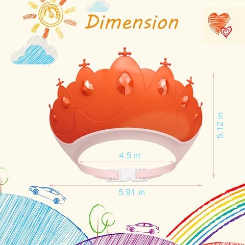 Baby Shower Cap Shield, Baby bath set shower cap, Visor Hat - Image 6