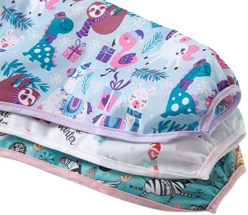3 Pack Long Sleeve Bib, Baby Smock - Image 6