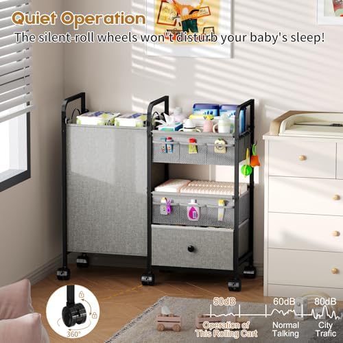 Cidaziya 2In1 Baby Diaper Caddy Organizer - Image 6