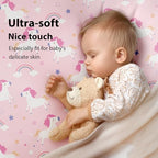 Baby Bedside Bassinet Sheets Fitted Girl, 33”x20” Compatible - Image 3