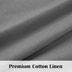 FRAMICS Farmhouse Cotton Linen Curtains - Image 4