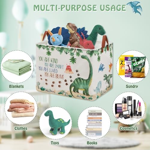 Dinosaur Nursery Decor Baby Gift Basket - Image 5