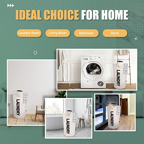 Caroeas 90L Laundry Basket, Waterproof Laundry Hamper, Laundry Bag - Image 5