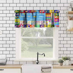 ABC Alphabet Valance Curtains Cartoon Colorful Animal Funny Education Learning - Image 4