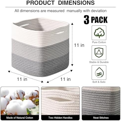 11 Inch Cube Storage Bins, 11x11 Cube Storage Bins - Image 2