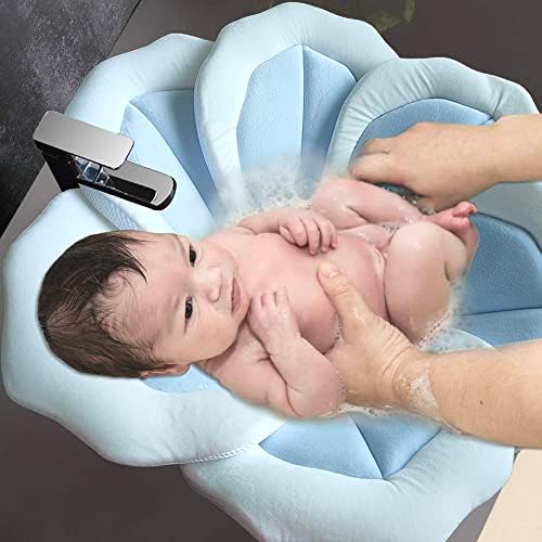 Baby Bath Pad for Infant Bathtub Sink Flower Mat Tub Little Lotus - Image 2