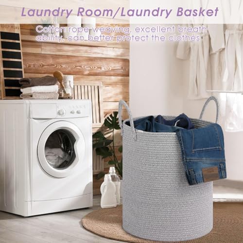 Large Laundry Basket, Laundry Hamper, Baby Hamper, Nursery Blanket Storage - Image 5