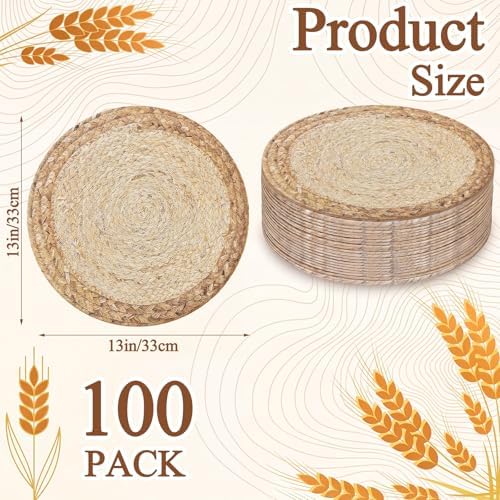 Sinmoe 100 Pcs Disposable Paper Placemats Bulk - Image 2