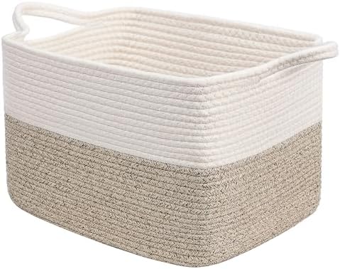 Goodpick Woven Storage Basket for Shelves, Light Brown by Goodpick