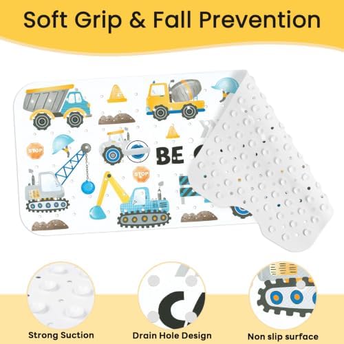 Baby Bath Mat for Tub, Non Slip Kids Bath Shower Mat, 40 X 16 Inch - Image 3