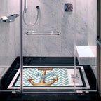 Shower Mat Non Slip, Anchor Zigzag Pattern Anti Slip Bath Mat - Image 6
