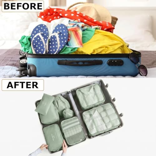 LANSKLBD 6/8 Set Packing Cubes for Suitcases Travel Luggage Packing Organizers - Image 5