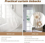 SRG Curtain Tiebacks for Curtains 2 Pack, Decorative Curtain Holdbacks for - Image 5