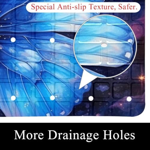 Bathtub Mat Non Slip 26.8x15.1 Inch, Machine Washable Shower Mats - Image 2