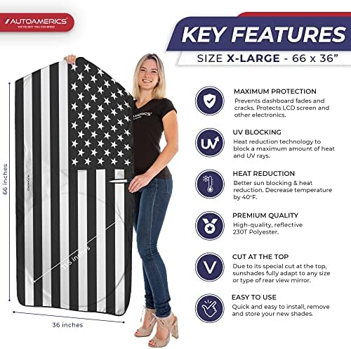 Autoamerics Truck Windshield Sun Shade - Image 2