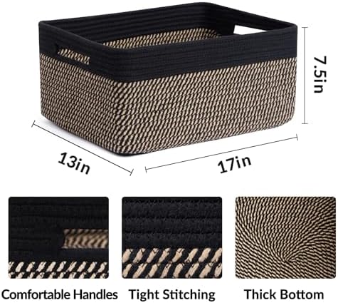 MiniArk Large Storage Baskets for Shelves, Baby Nursery, Toy Baskets Box - Image 2