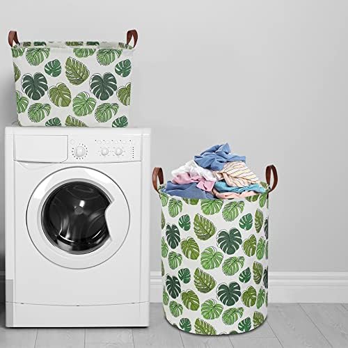 NTAOHAMPER Rectangular Green Storage Basket, Waterproof Safari Nursery Box - Image 4