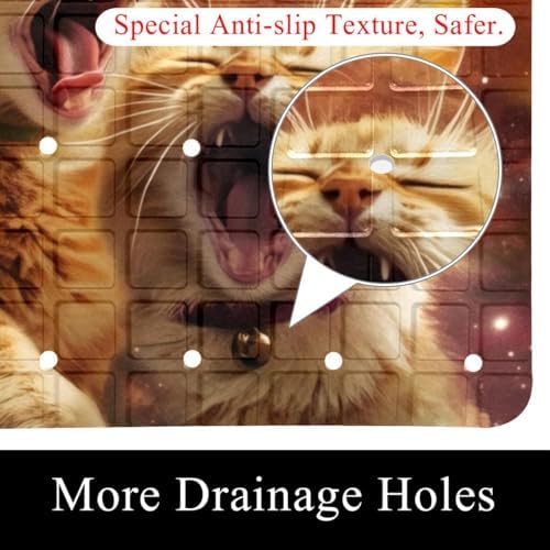 Non Slip Shower Mat Bathtub Mat 15.1x26.8 Inch, Quick Dry Bath Mat - Image 2