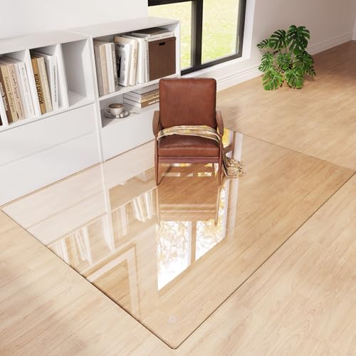 Tempered Glass Chair Mat for Carpet 72"x54", Floor Protector - Image 3