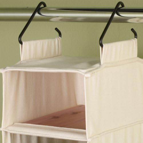 Household Essentials Hanging Shoe Organizer, 10 Wide Cubbies - Image 4