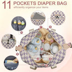 Pritent Diaper Bag Tote Waterproof Maternity Baby Bags - Image 4