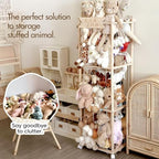 Mloong Stuffed Animal Storage, 54in Wood Zoo Cage, Large Plush Toy Organizer - Image 3