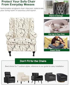 CRFATOP Wingback Chair Covers Stretch Armchair Slipcovers - Image 5