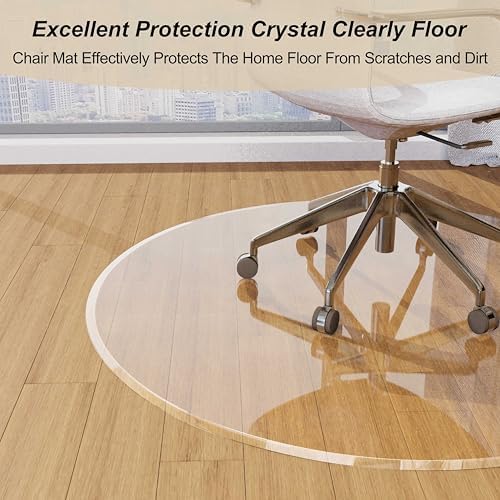MESAILUP Beveled Edge 40" Round Office Chair Mat - Image 4