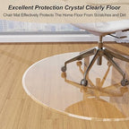 MESAILUP Beveled Edge 40" Round Office Chair Mat - Image 4