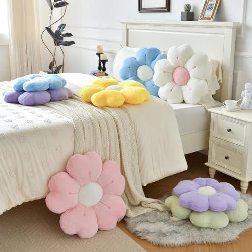 Flower Pillow, Cute Daisy Decorative Throw Pillows, 19.6 Inches - Image 6