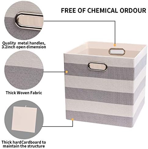 Posprica 3X Thicker Storage Bins Storage Cubes, 13×13 Fabric Storage Boxes - Image 3