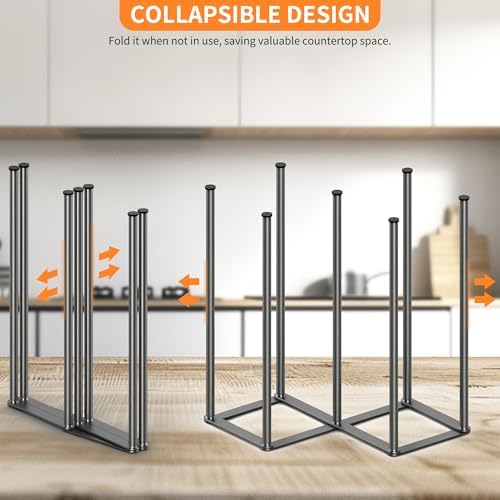 KORRTFID Foldable Bottle Drying Rack, Baby Bottle Drying Rack, Collapsible Cup - Image 4
