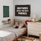Brothers Make The Best Friends Banner, Boys Room Decor, Toddler Boy Linen - Image 4