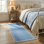 GarveeHome 2x6 Scalloped Washable Runner Rug Non Slip Hallway Kitchen Rug - Image 3