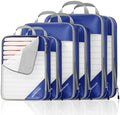 NICOSHOW Compression Packing Cubes 6 Set, Compressible Space-Saving Packing by NICOSHOW