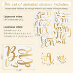 Boao Personalized Name Letter Wall Decal, Elegant Script - Image 2