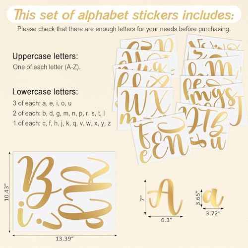 Boao Personalized Name Letter Wall Decal, Elegant Script - Image 2