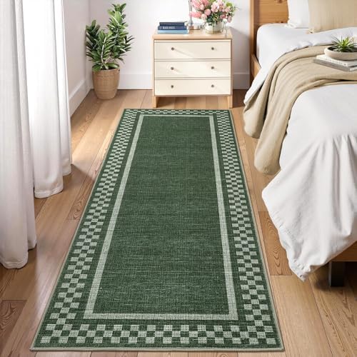 GarveeHome Washable Runner Rug 2x10 Modern Bordered Hallway Runner Rug - Image 2